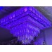 Kристален пеещ полилей ,Kare 6239/60х60 см CH Хром , 4xE14+ 84W LED+ RGB диоди + MP3 + BLUETOOTH,Размер:60х60 см